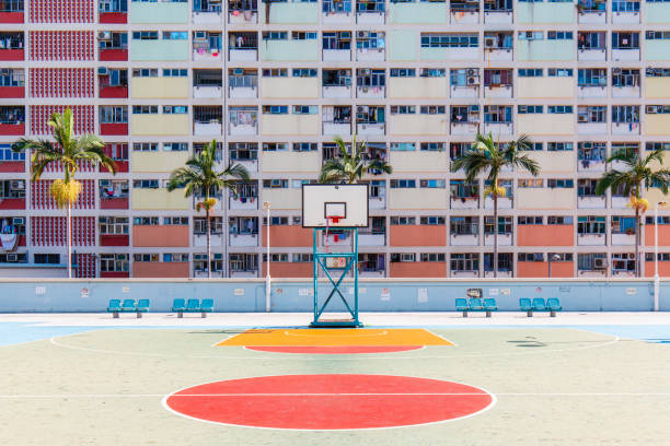 istock Colorful court and buildings 1188608610