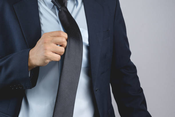 istock Business man weaing suit with a sweat stained 1188608730