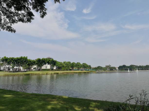 istock Village with a park 1188609887