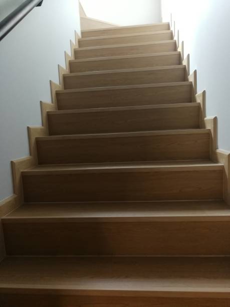 istock Wooden and elegant steps 1188609895