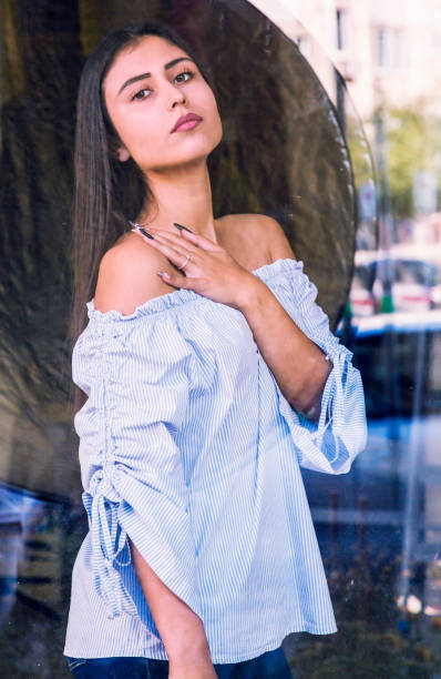 istock Beautiful young female brunette model 1188611789