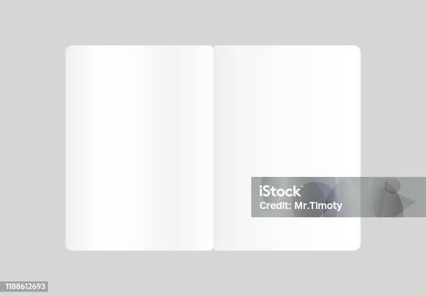 Open Book Visual Open Book In Realistic Style Vector Graphics For Web Sites Stock ...