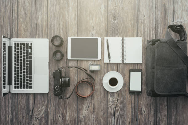 istock Hipster freelance photographer 1188612907
