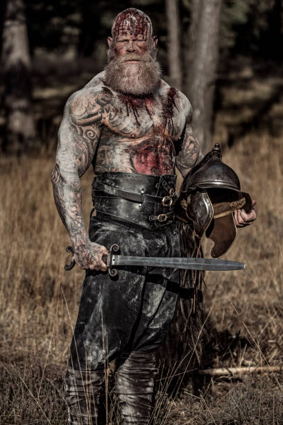 istock An individual viking warrior outdoors 1188613243