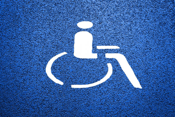 istock Yellow numbers and signs on the asphalt 1188615286