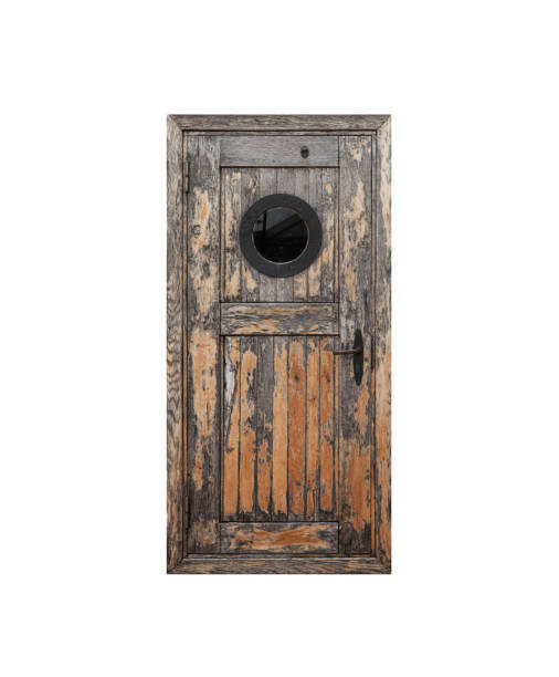 a pair of old-fashioned wooden cellar doors