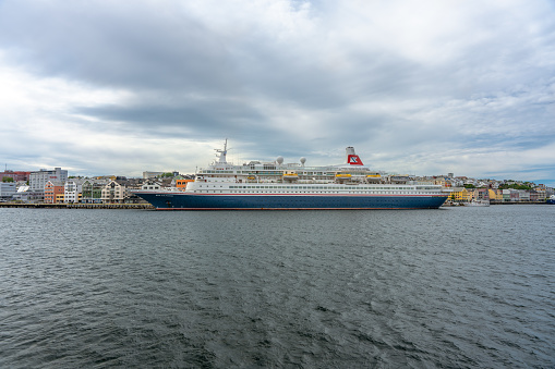 Helsinki, Finland - July 4, 2017: Cruise ships in the city port.