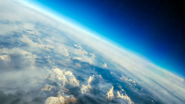 istock sunlight on mountains like from space - like painting, defocused, abstract 1188618018