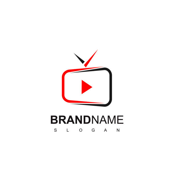 TV Logo Design Inspiration Live Stream TV Icon Design logo tv stock illustrations