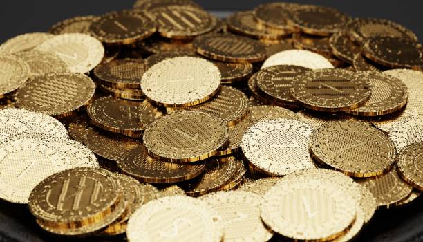 istock Realistic 3d Render of Pot with Money 1188629816