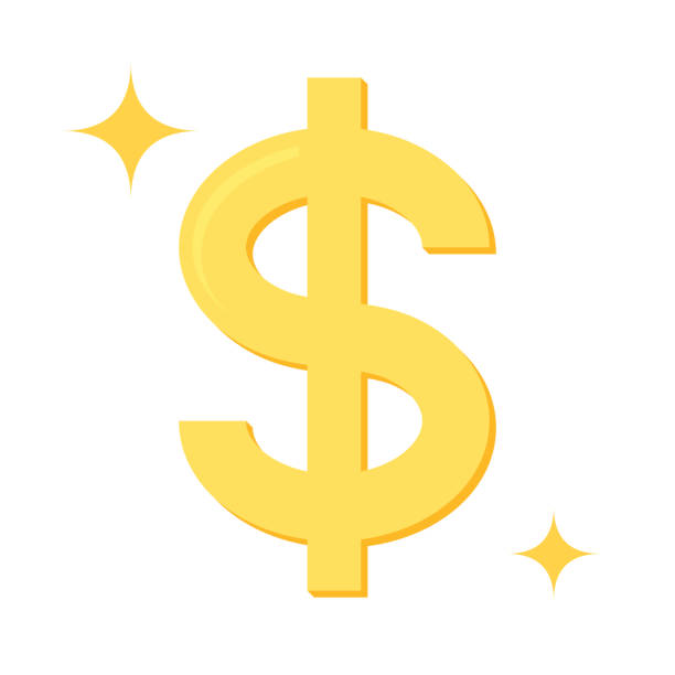 istock Flat design illustration of gold dollar sign. 1188630246