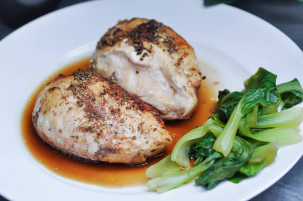 istock grilled chicken or chicken steak with sauce 1188632011