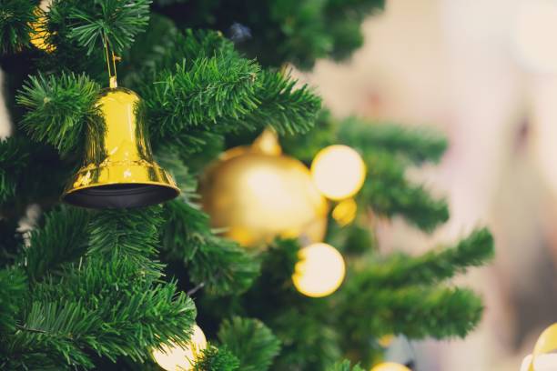 istock CLOSE UP OF beautiful Decorated Christmas tree background 1188634981
