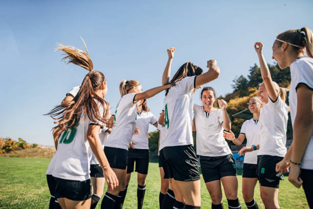 istock Soccer team celebrating victory 1188635217