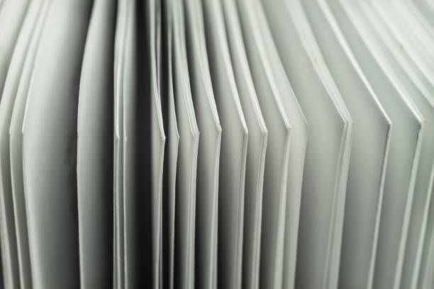 istock Close up beautiful white pages book background texture. Macro Photography view. 1188638165