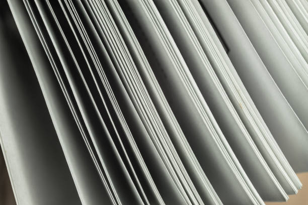 istock Close up beautiful white pages book background texture. Macro Photography view. 1188638229