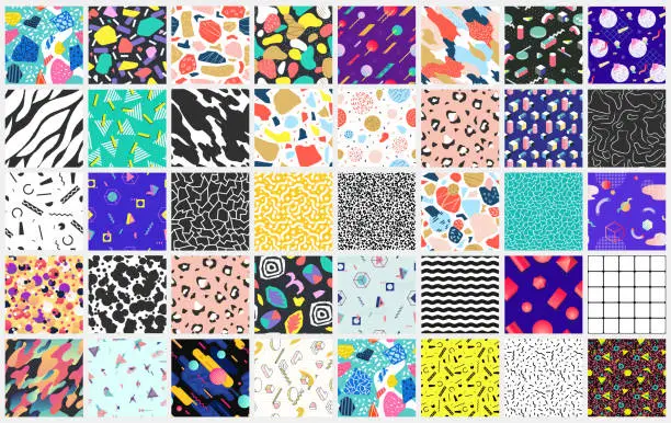 Vector illustration of Abstract colorful patterns.