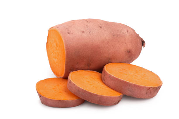 istock Sweet potato isolated on white background closeup 1188645220