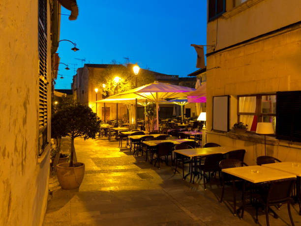 istock public market place in Alcudia Majorca by night 1188652441