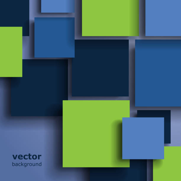 ilustraciones, imágenes clip art, dibujos animados e iconos de stock de antecedentes abstractos - cuadrado composición