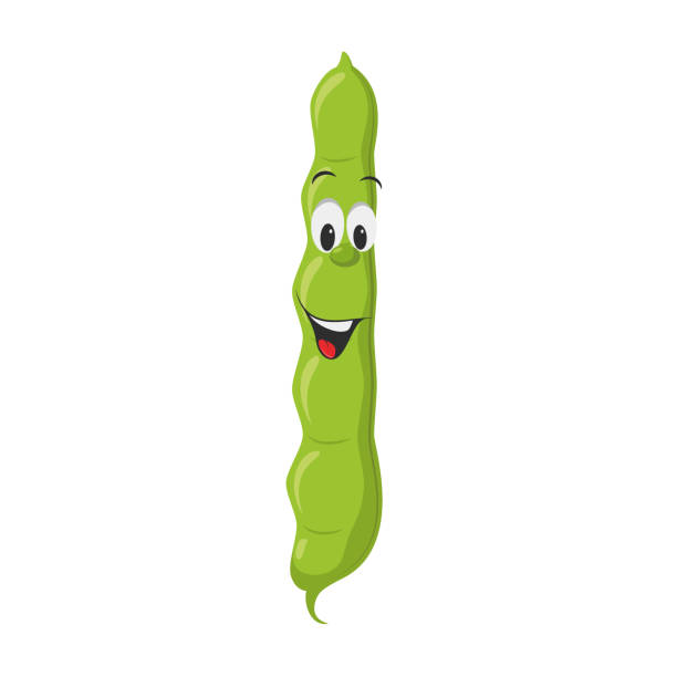 Vegetables Characters Collection Vector Illustration Of A Funny And Smiling Green  Beans In Cartoon Style Stock Illustration - Download Image Now - iStock