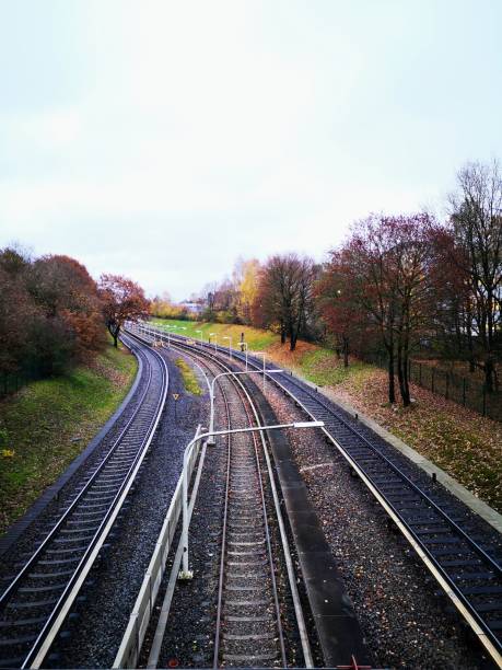 Rail tracks, Germany, Hamburg