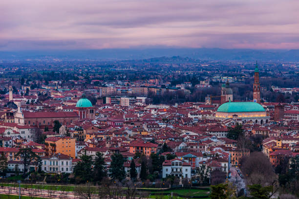 istock Italy, Vicenza at sunset 1188661460
