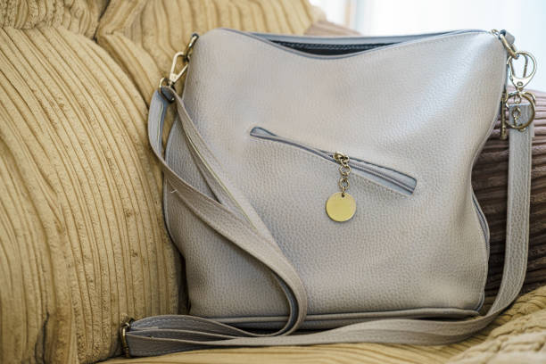 istock Gray bag with zipper 1188661569