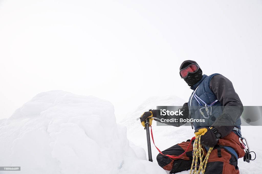 Mountaineer - Photo de Escalade sur glacier libre de droits