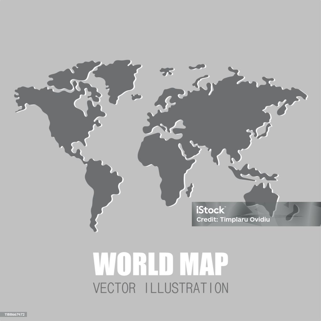 Mapa Do Mundo Vector Vetores de Ilustração Do Vetor Do Mapa De Mundo Isolada e mais imagens ...