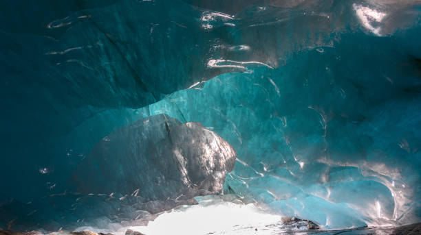 istock beautiful blue ice glacier cave grotto inside the mountain glacier 1188673808