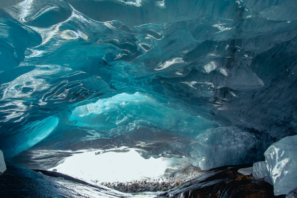 istock beautiful blue ice glacier cave grotto inside the mountain glacier 1188673890