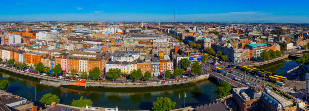 istock Dublin aerial view with Liffey river and O'Connell bridge 1188673957