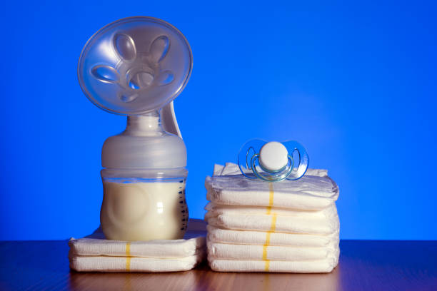 istock breast pump and diapers 1188677867