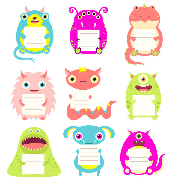Ilustración de Conjunto De Monstruos De Dibujos Animados Lindos Con Libretas De Notas y más Vectores Libres de Derechos de Educación - iStock Ilustración de Conjunto De Monstruos De Dibujos Animados Lindos Con Libretas De Notas y más Vectores Libres de Derechos de Educación - iStock