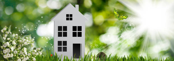 istock image of stylized house in the garden 1188680350