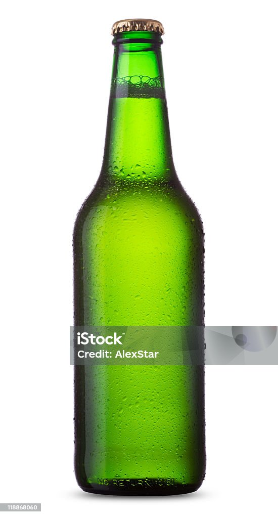 Zielone butelki - Zbiór zdjęć royalty-free (Alkohol - napój)