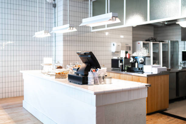 istock Interior of an empty coffee shop 1188688023