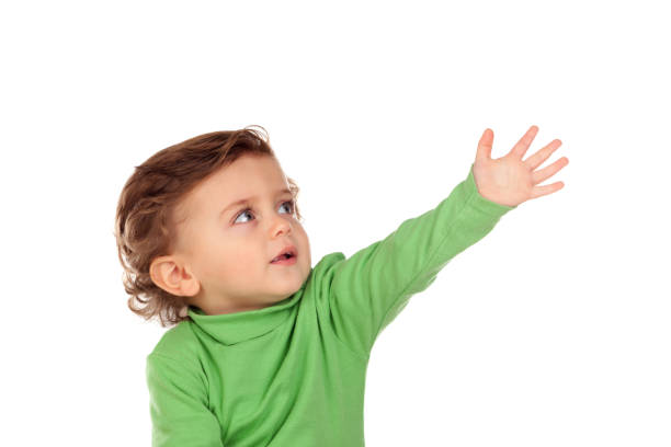 istock Adorable baby with green shirt 1188689662
