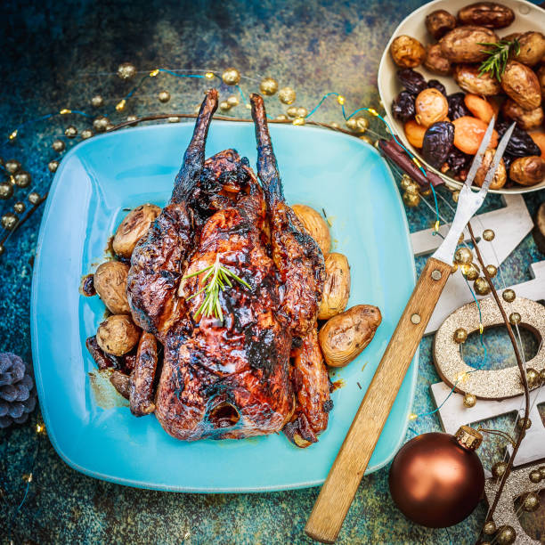 istock NOEL turkey, dried fruit apricots, prunes, grapes, potatoes, 1188690542