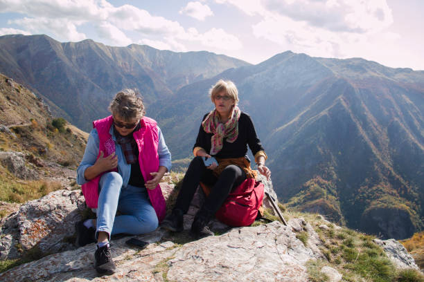 istock Autumn walking in mountain 1188691400
