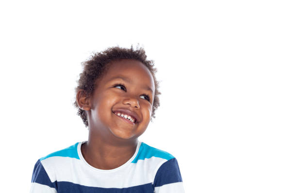 istock Adorable afroamerican child looking up 1188692687