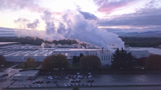 Emissions from the industry - Video stock