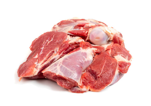istock Fresh raw beef steak isolated on white background 1188701277