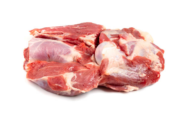 istock Fresh raw beef steak isolated on white background 1188701301