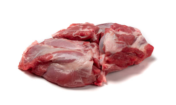 istock Fresh raw beef steak isolated on white background 1188701389