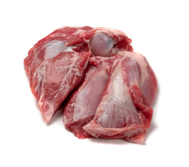 istock Fresh raw beef steak isolated on white background 1188701392