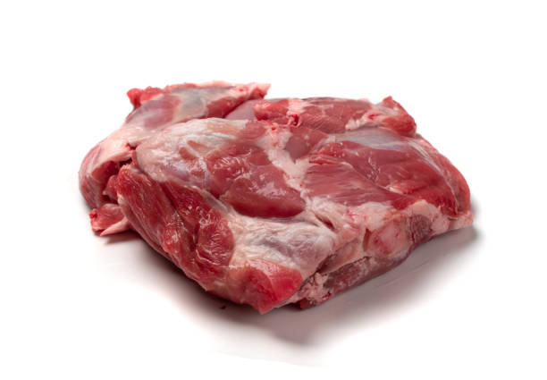 istock Fresh raw beef steak isolated on white background 1188701396