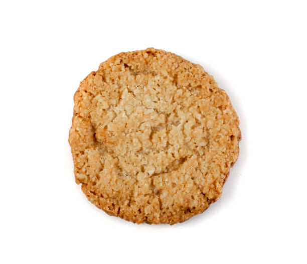 istock Thin Oatmeal Cookies, Healthy Cereal Crackers with Chocolate 1188701423
