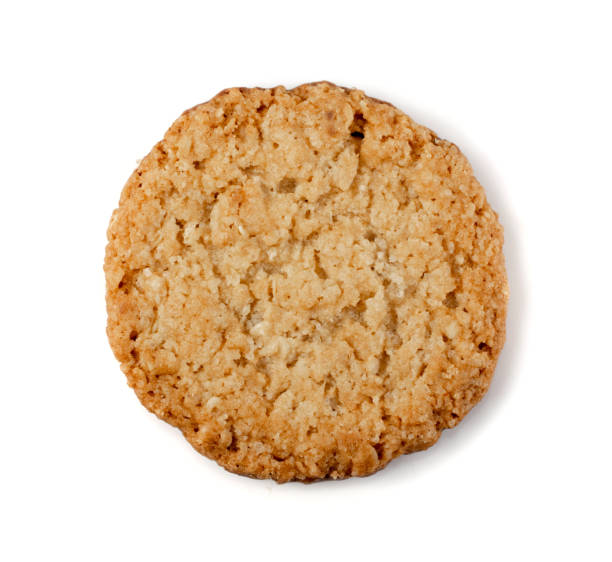 istock Thin Oatmeal Cookies, Healthy Cereal Crackers with Chocolate 1188701428